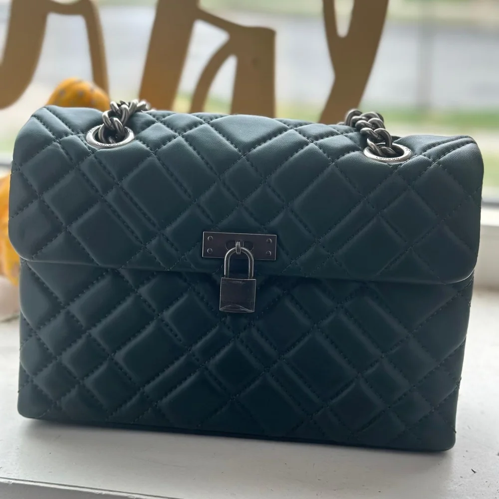 Kurt Geiger Black Quilted Women's Bag - Picture 5 of 9